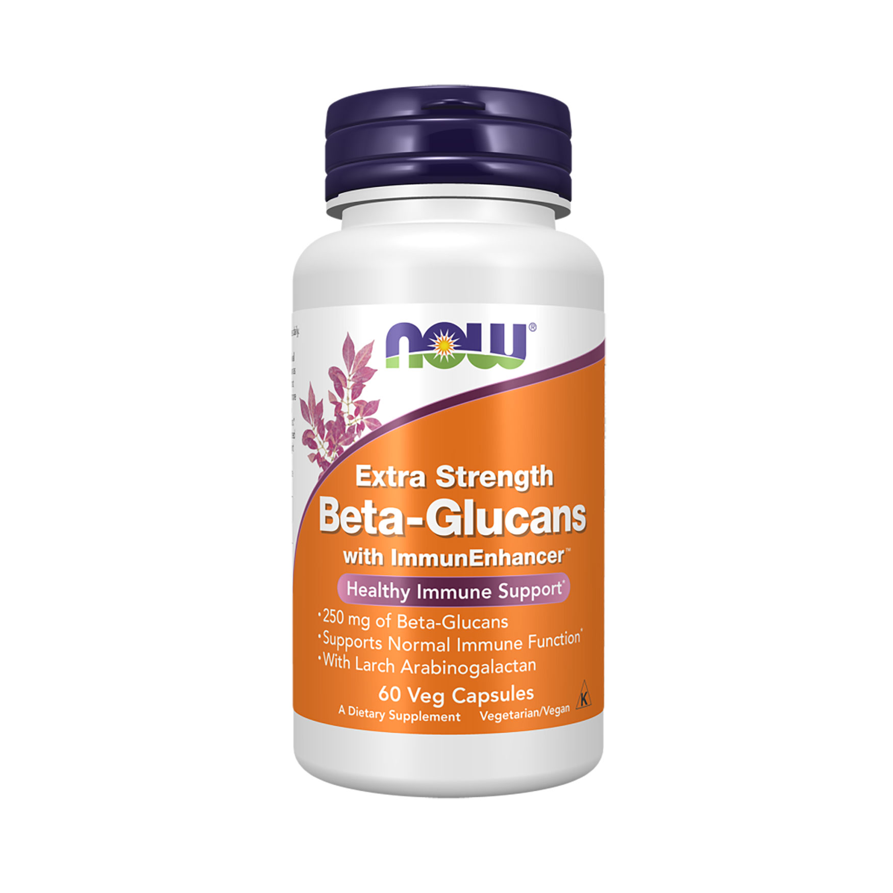 Бета-глюкан NOW foods Beta-Glucans With ImmunEnhancer, 60 капсул
